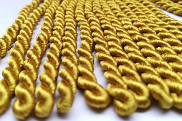 6 inch long Golden colour bullion fringe 