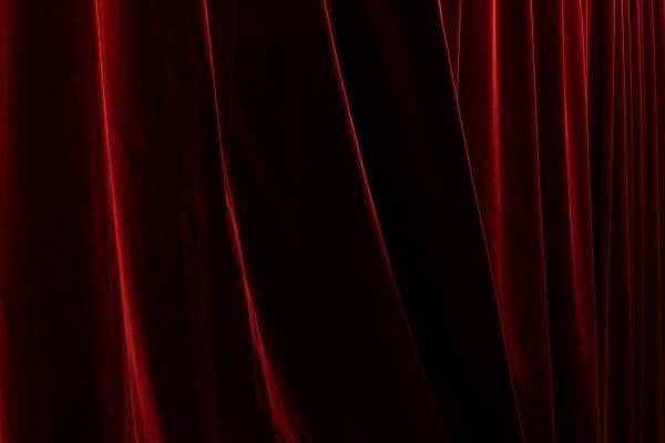 Burgundy color polyester velvet for stage shows