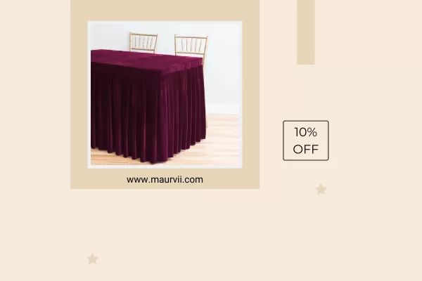 custom size table skirts 