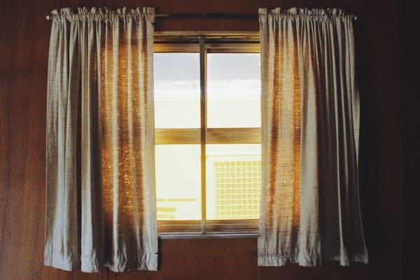 Panel curtains with rod pocket